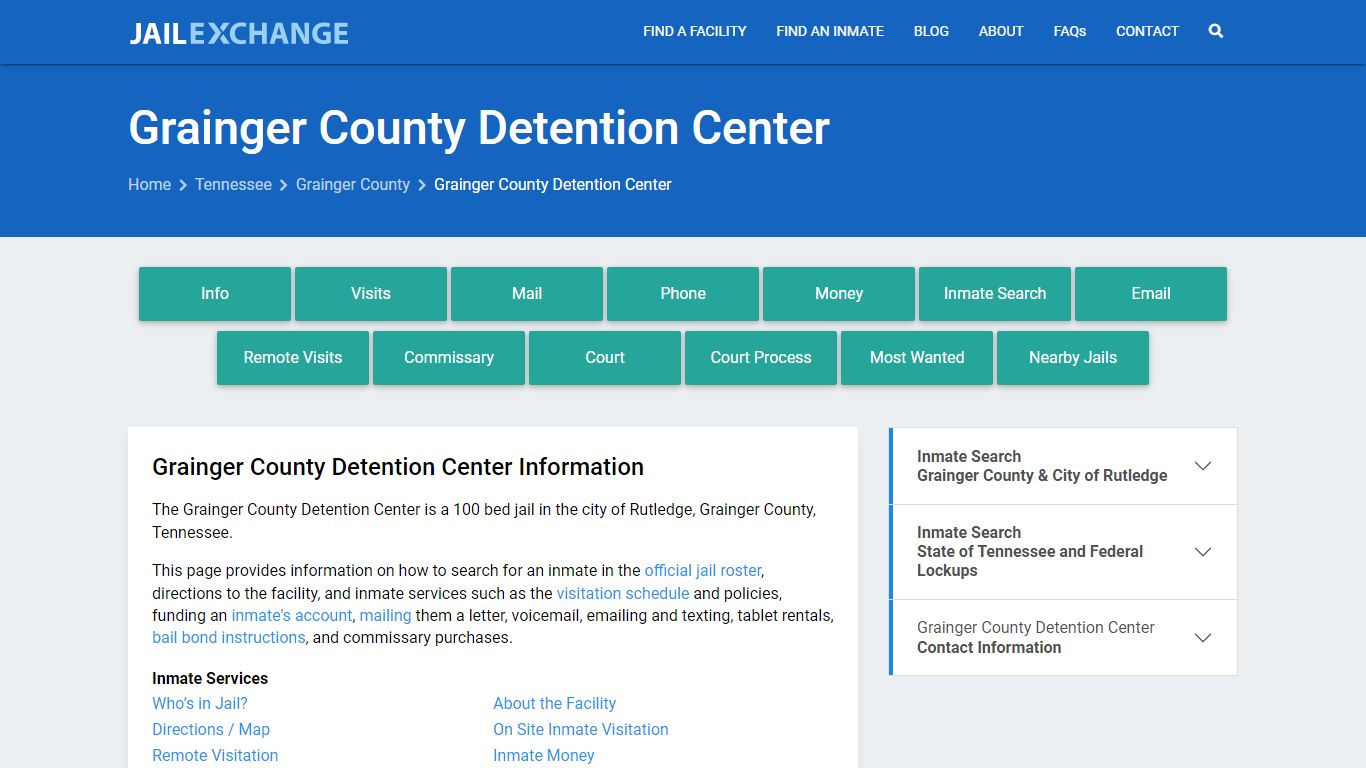 Grainger County Detention Center - Jail Exchange